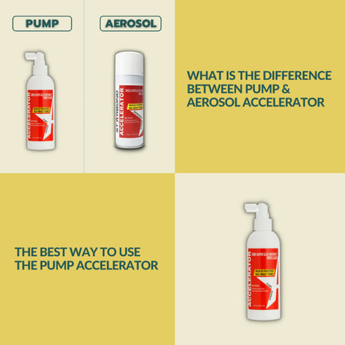 Pump Accelerator vs Aerosol Accelerator