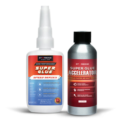 2 oz. Speed Series Thin Super Glue, Brush-on Accelerator, Glue Remover Bundle