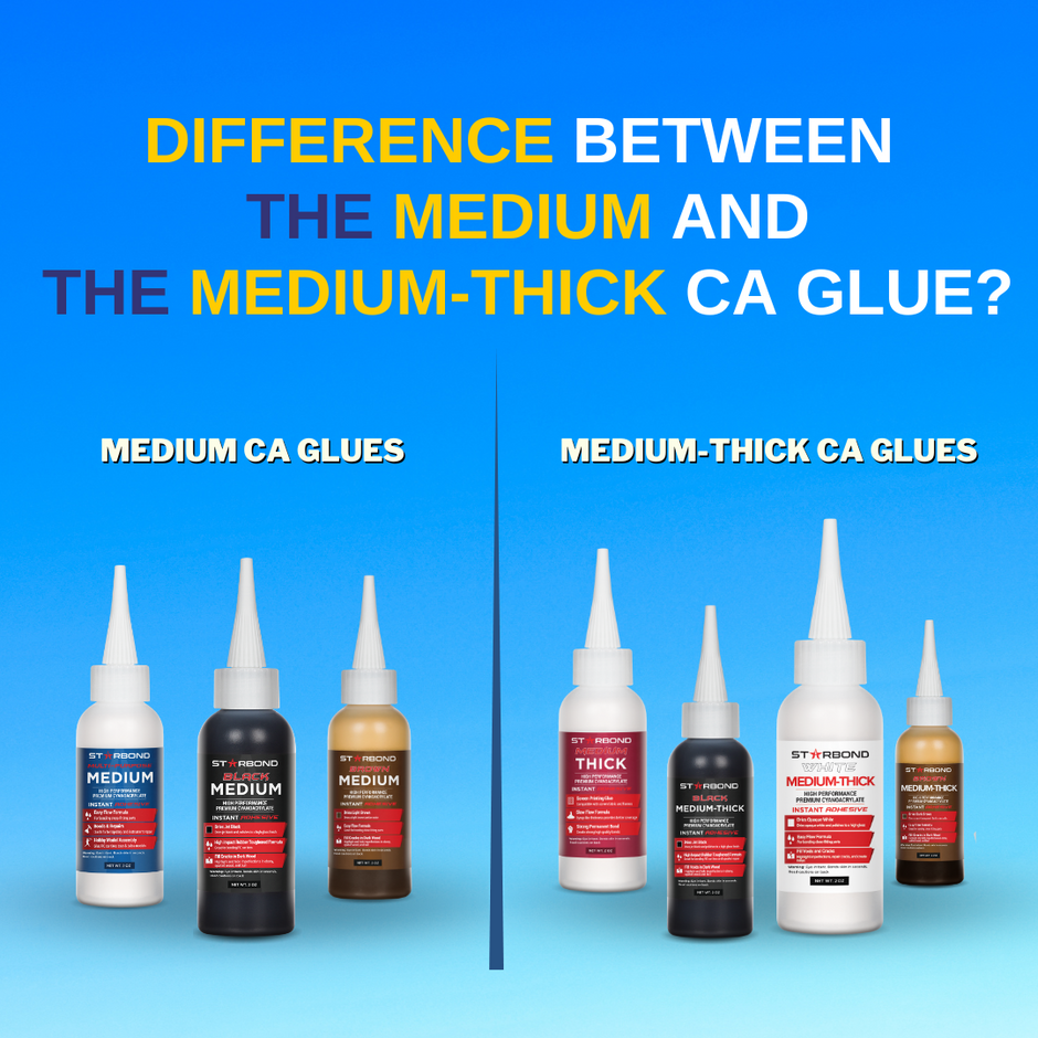 Difference Between Medium and MediumThick CA Glue Starbond