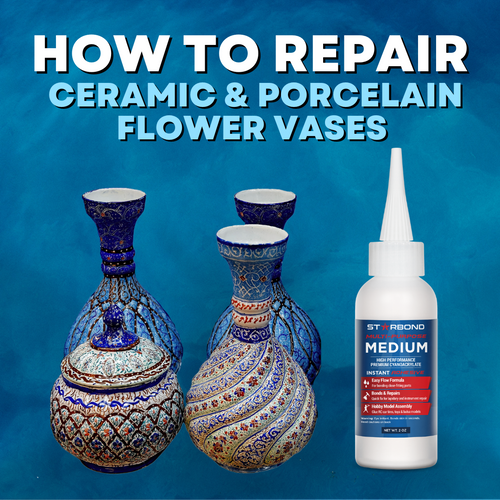 How to Repair Ceramic & Porcelain Flower Vases with CA Glue