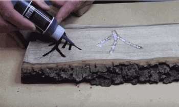 Using Starbond CA Glue To Fill Insect Holes in Serving Boards and Turning Projects