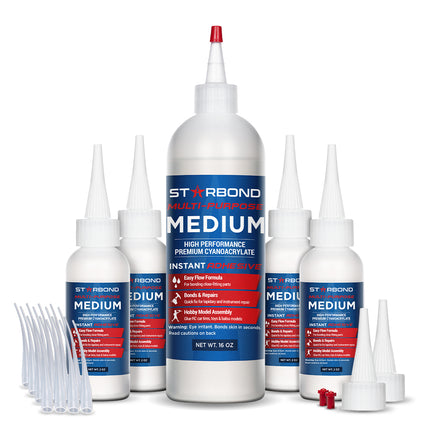 Starbond "Multi-Purpose" Medium Cyanoacrylate (CA) - Super Glue, EM-150 - 16 oz. 