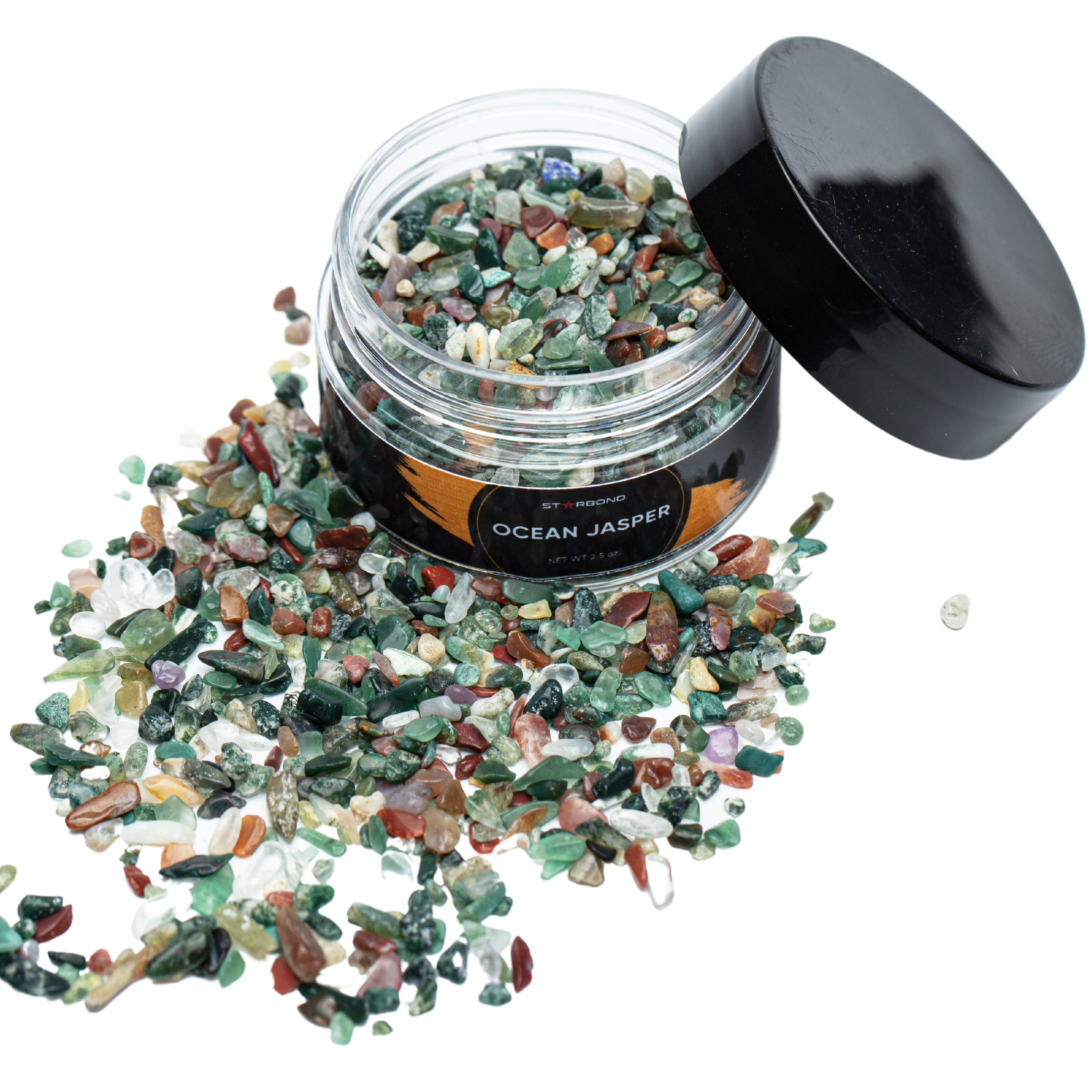 🎁 Starbond Ocean Jasper Crushed Gemstone Inlay Crystals, 2.5 oz. (25% off)