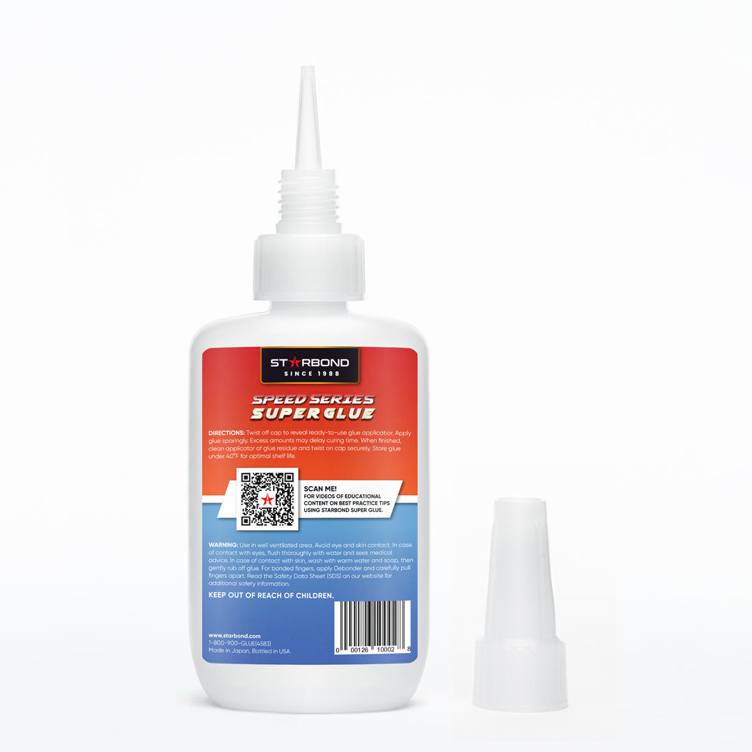 Starbond 2 oz. Thin CA Glue, 2 oz. Medium CA Glue, 2 oz. Thick CA Glue, 6 oz. Aerosol Accelerator Bundle, Cyanoacrylate Adhesive Super Glues for