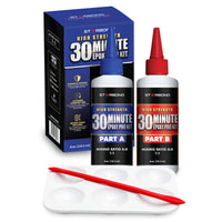 30-Minute Toughened Epoxy Pro Kit — Long Working Time for Knife Handles, Rod Builds and Golf Shafts