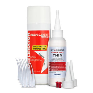 4 oz. Super Fast Thin Super Glue and 6 oz. Accelerator Bundle