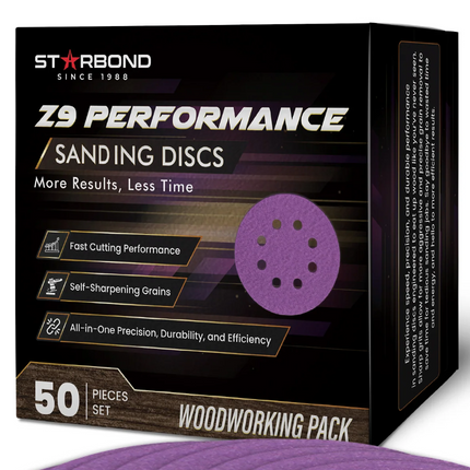 Speed Series | 5" 8-Holes Z9 Performance Sanding Discs | Multi-Grit, 50-PCS Pack