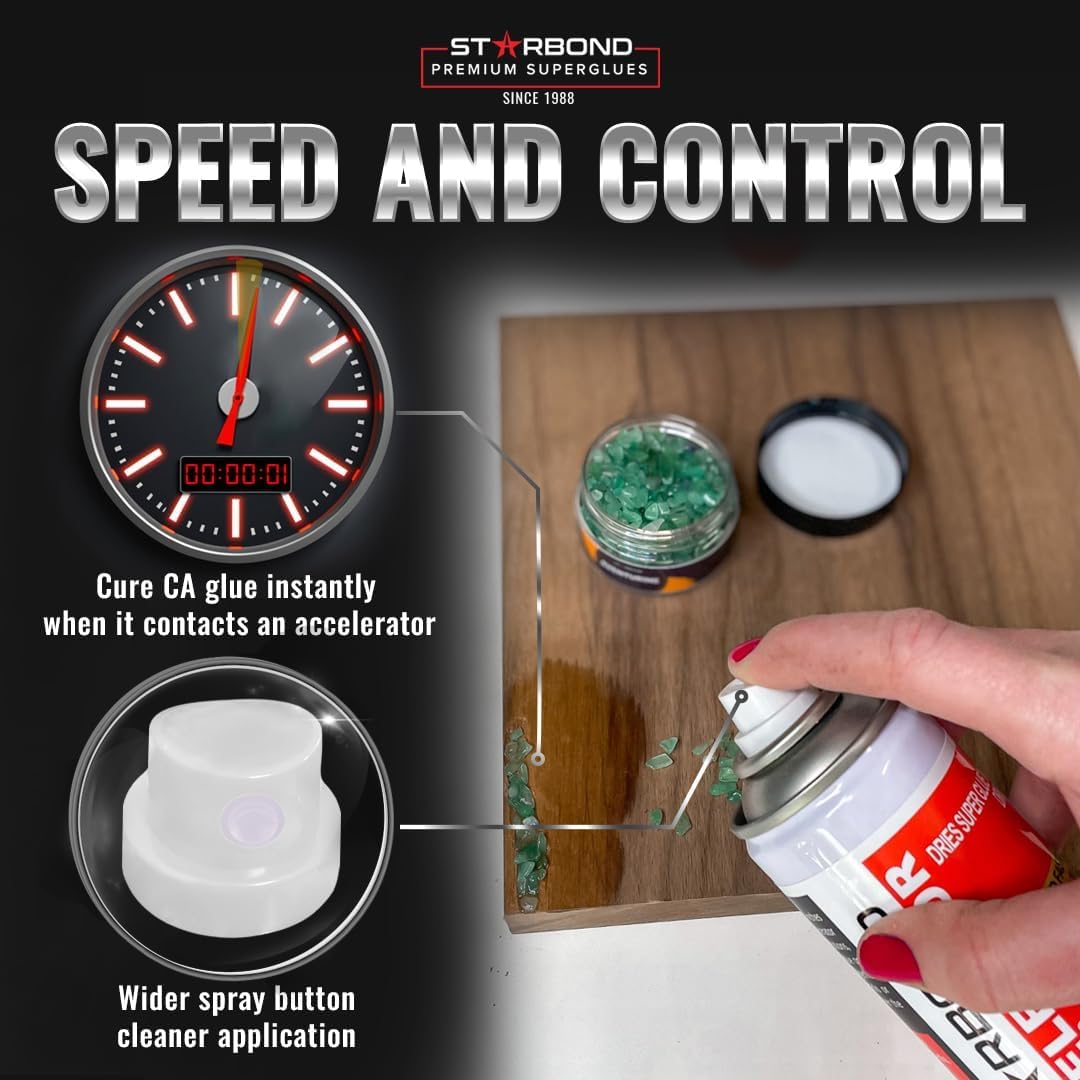 2 oz. “Dark Brown” Medium-Thick + 6 oz. Aerosol Accelerator | CA Glue Bundle