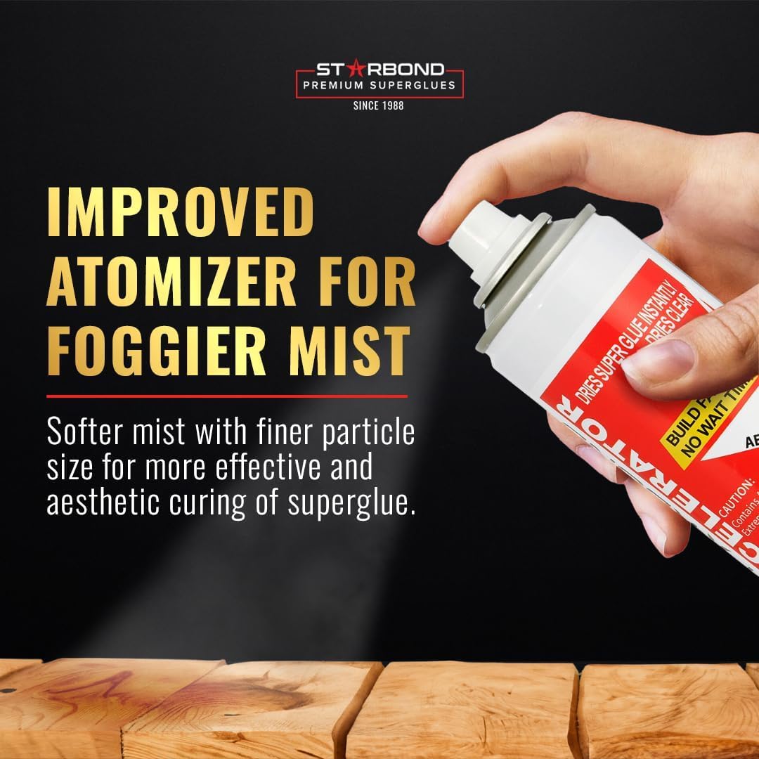 2 oz. “Dark Brown” Medium-Thick + 6 oz. Aerosol Accelerator | CA Glue Bundle