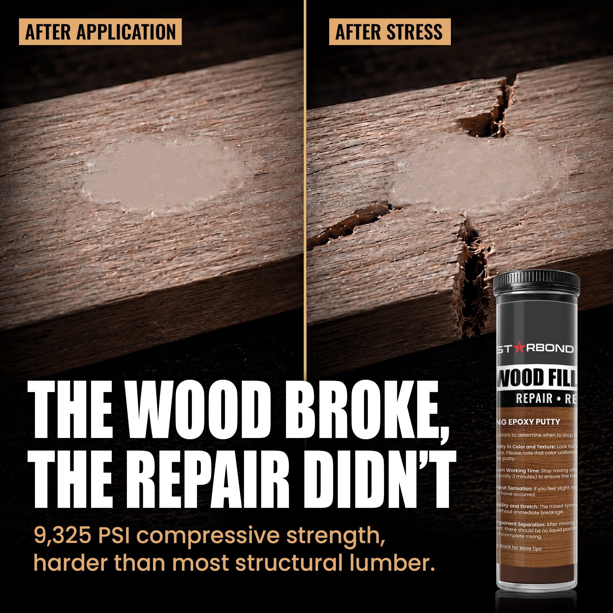 Chocolate Brown — Wood Epoxy Putty (2 oz)