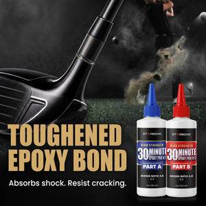 30-Minute Toughened Epoxy Pro Kit — Long Working Time for Knife Handles, Rod Builds and Golf Shafts