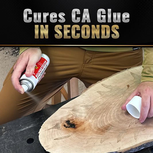 Aerosol Super Glue Accelerator Spray — Fast-Set CA Glue Activator, 6 oz or 10 oz