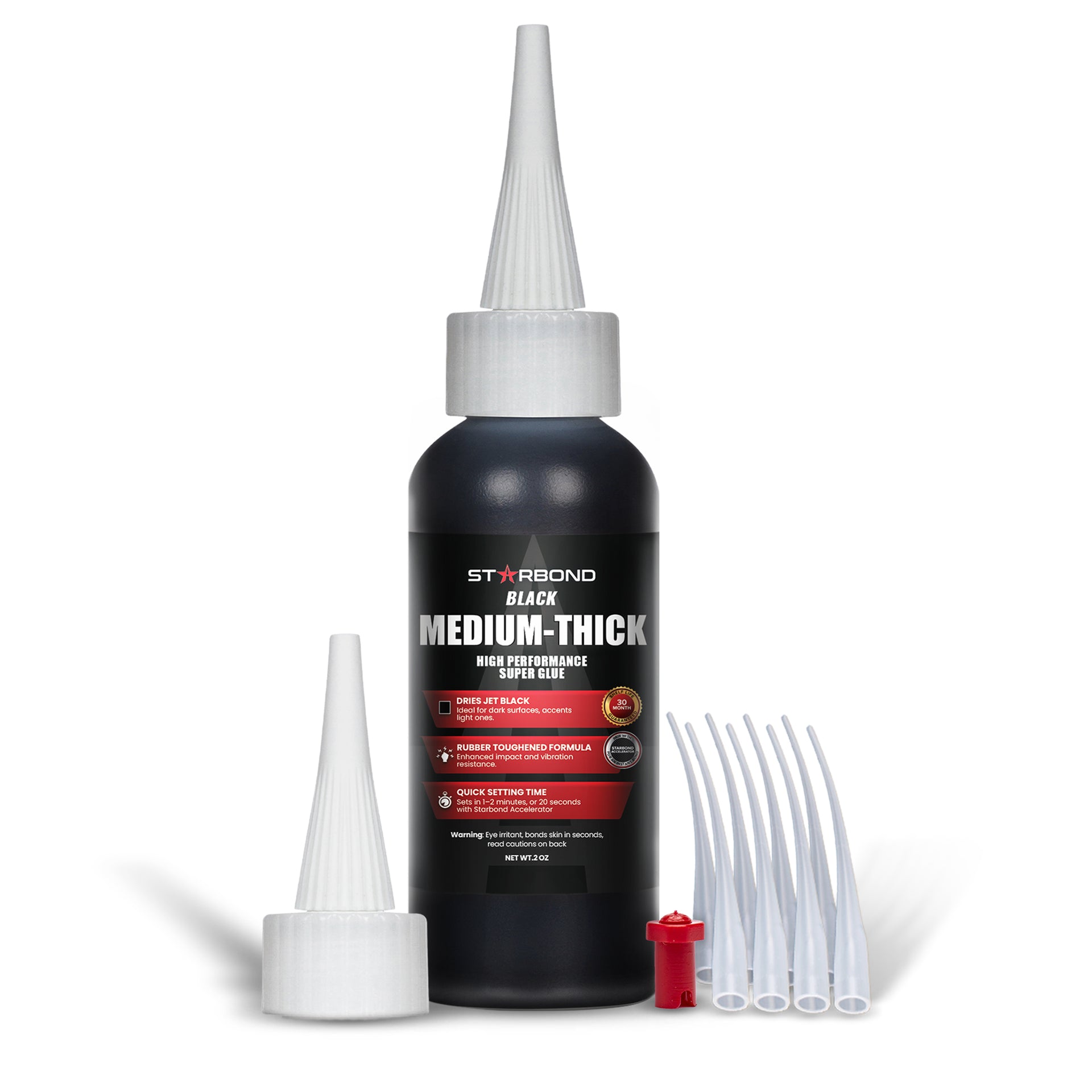 Starbond Keg-500 Adesivo Cianoacrilico Flessibile Media Viscosità - Colla Super Premium 16 Oz Con Accessori Per Incollaggio Professionale
