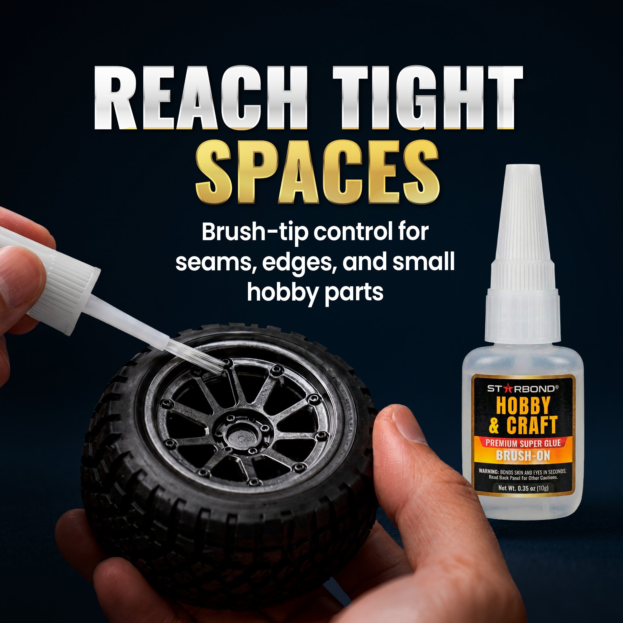 Hobby & Craft Brush-On Super Glue – Precision Applicator