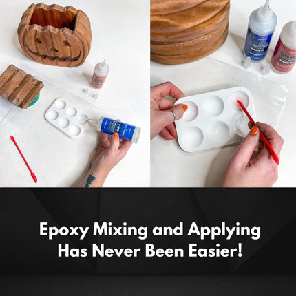 5-Minute Epoxy Kit - Easy 1:1 Ratio - (Includes Mixing Tools), 8 oz.