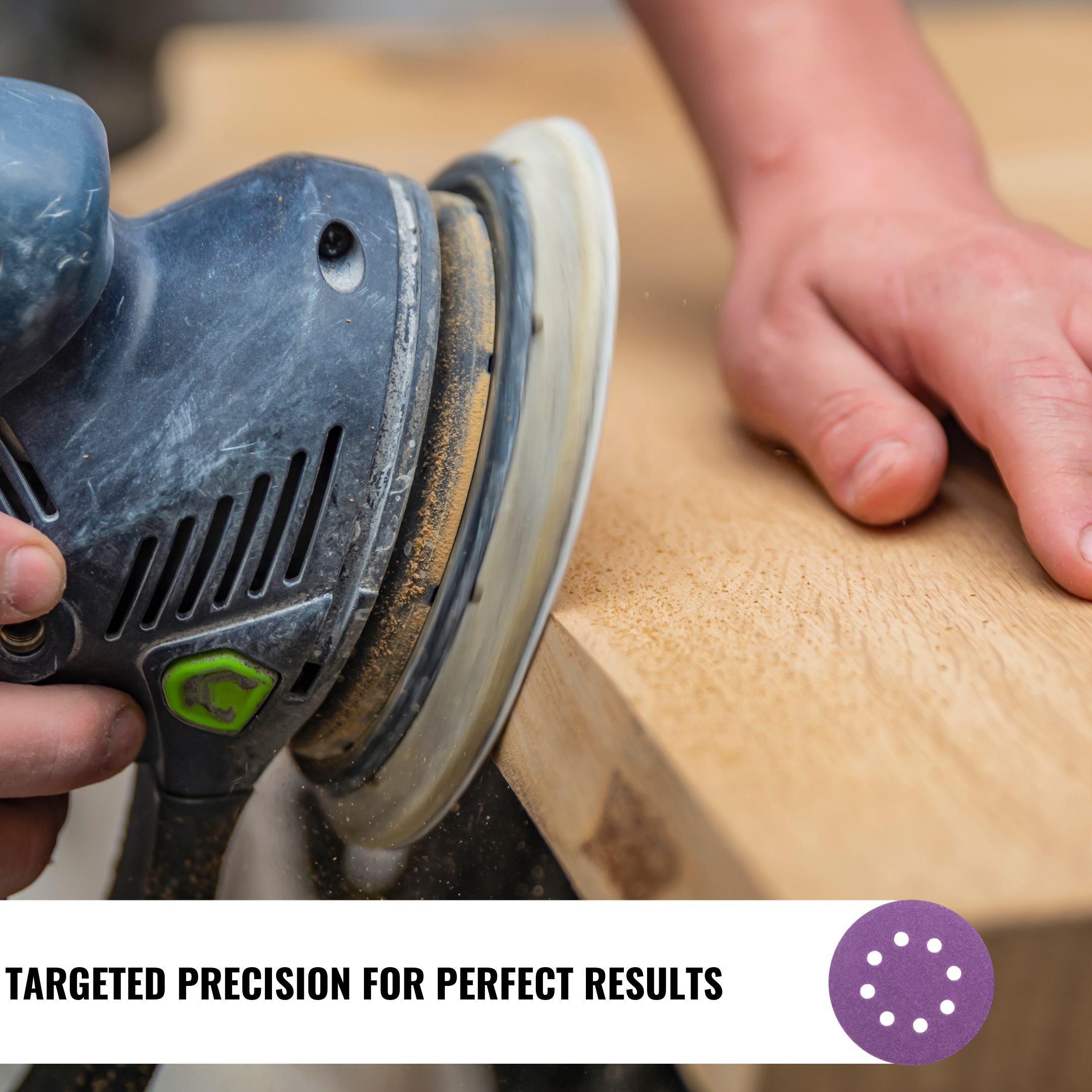 5" 8 holes Z9 Ceramic Hybrid Sanding Discs — 50 pcs