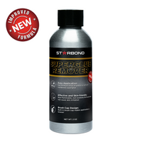 Premium Grade Cyanoacrylate (CA) Super Glue by STARBOND - 2 OZ PRO Pack  (56-Gram) - Black Medium Crack Filler 150 CPS Viscosity Adhesive for