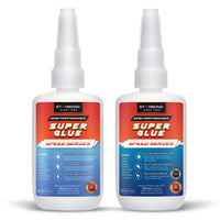 Premium Grade Cyanoacrylate (CA) Super Glue by STARBOND - 2 OZ PRO Pack  (56-Gram) - Black Medium Crack Filler 150 CPS Viscosity Adhesive for
