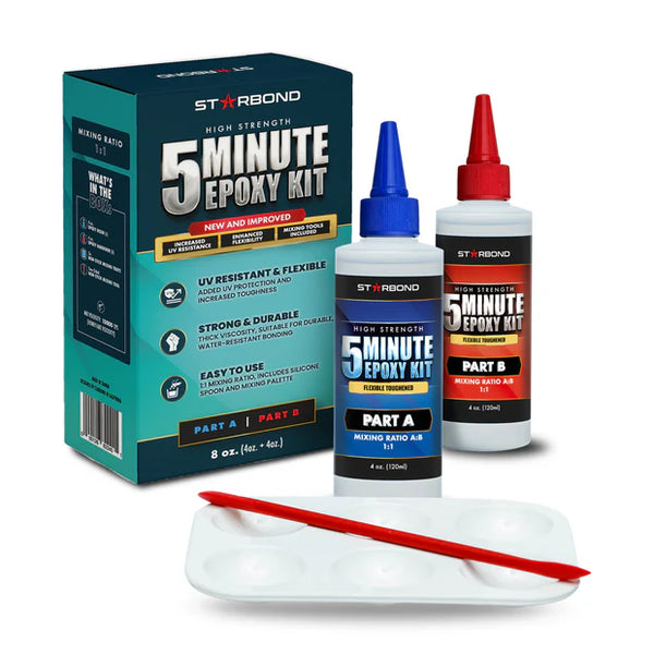 5-Minute Epoxy Pro Kit — Flexible Toughened