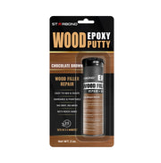 Wood Epoxy Putty — Chocolate Brown — Cracks & Knot Repair (2 oz)