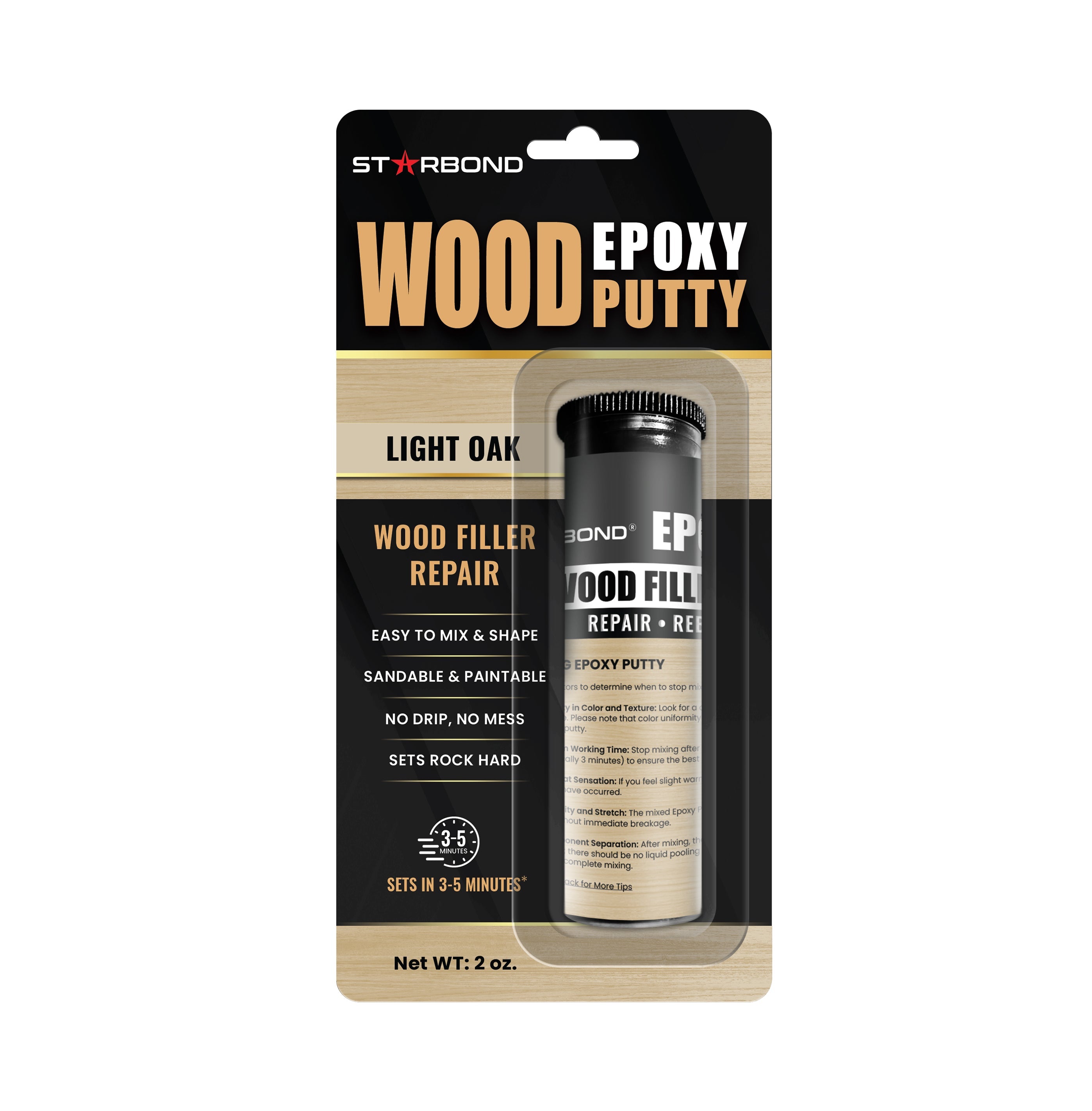 🎁 Light Oak — Wood Epoxy Putty (2 oz) (100% off)
