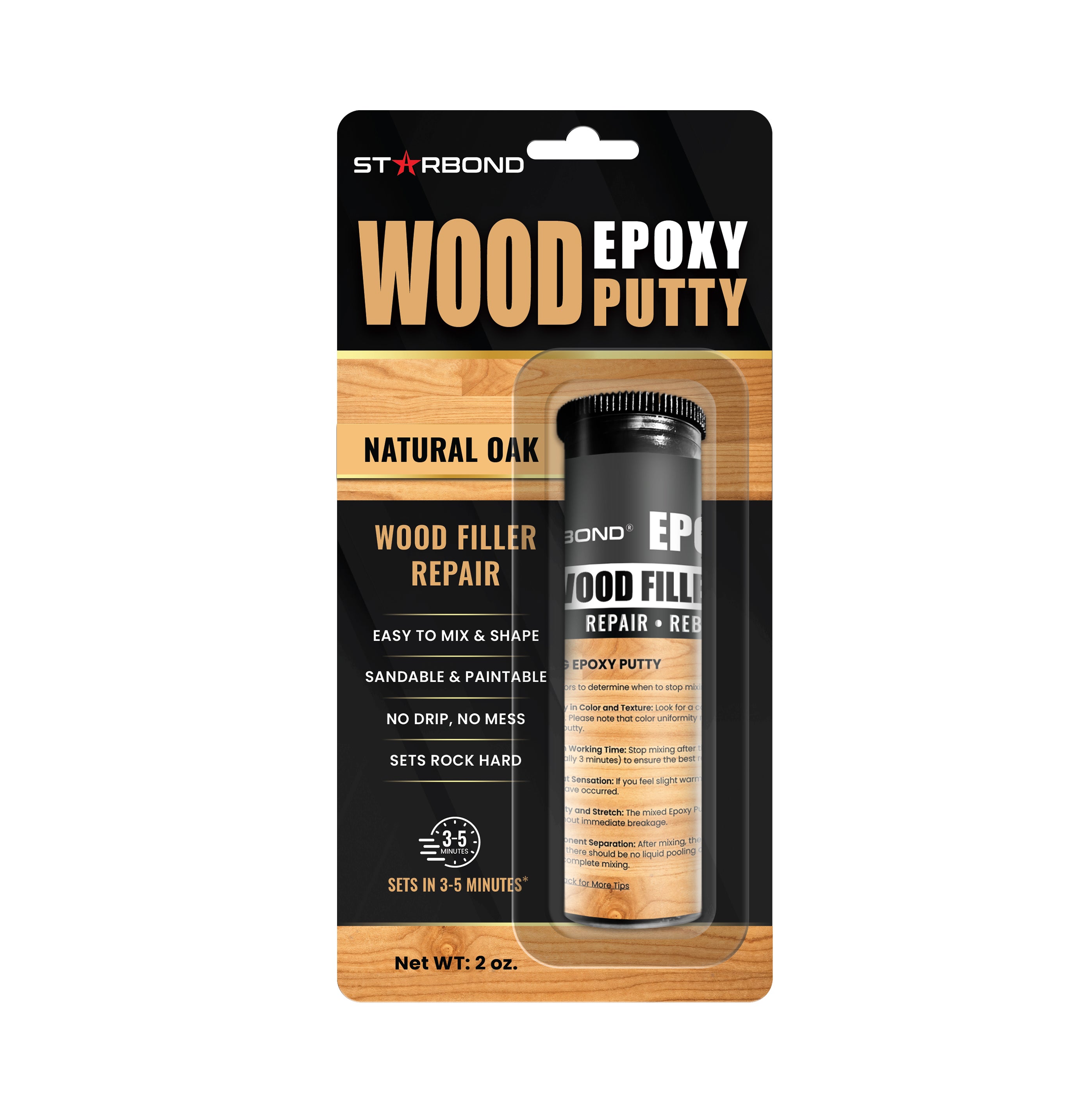 Natural Oak Wood Filler Epoxy Putty