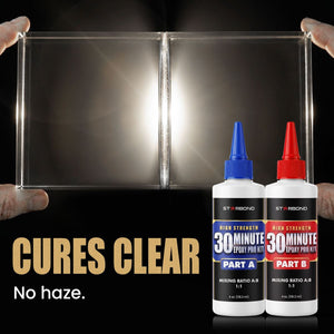 30-Minute Toughened Epoxy Pro Kit — Long Working Time for Knife Handles, Rod Builds and Golf Shafts