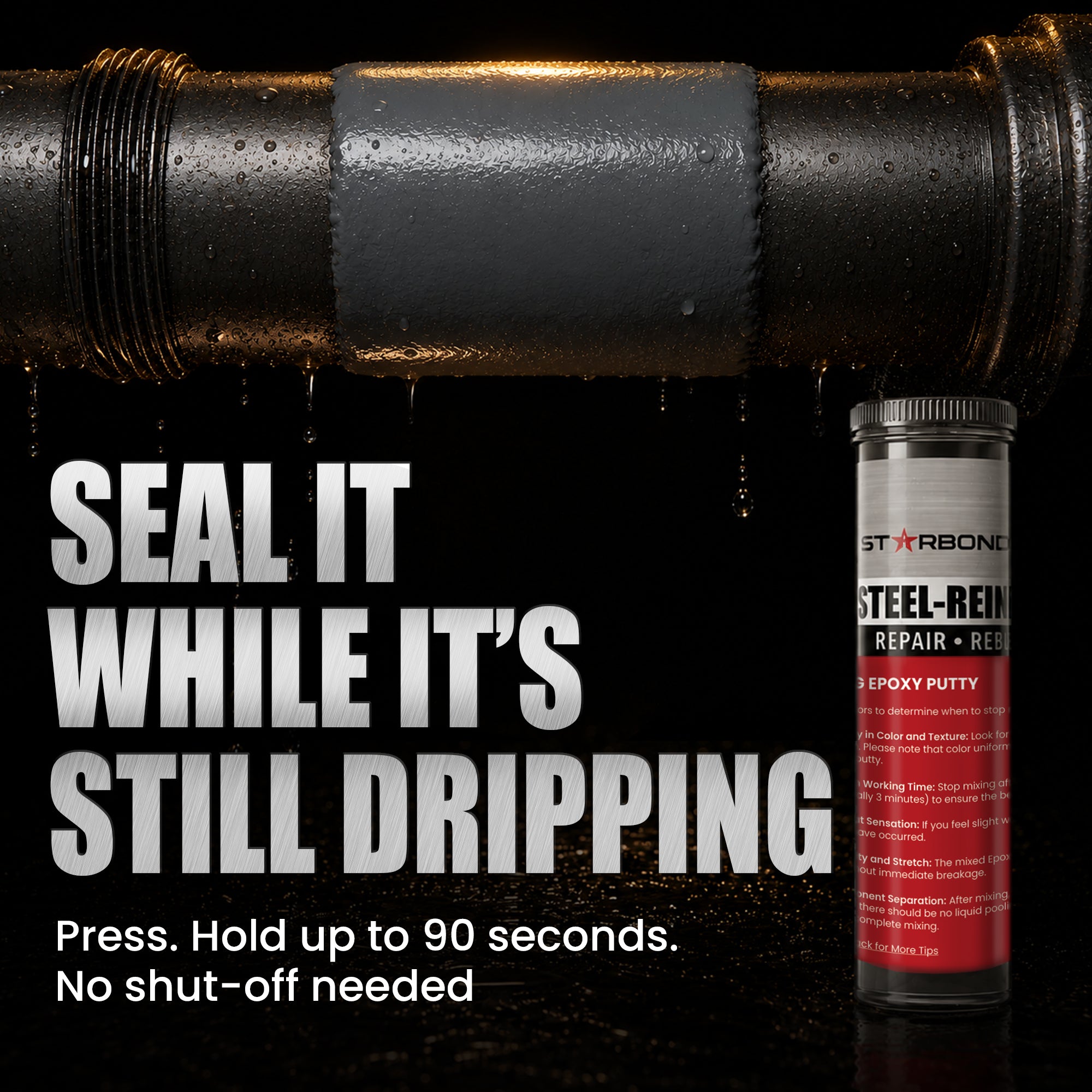 Steel-Reinforced Epoxy Putty (2 oz)