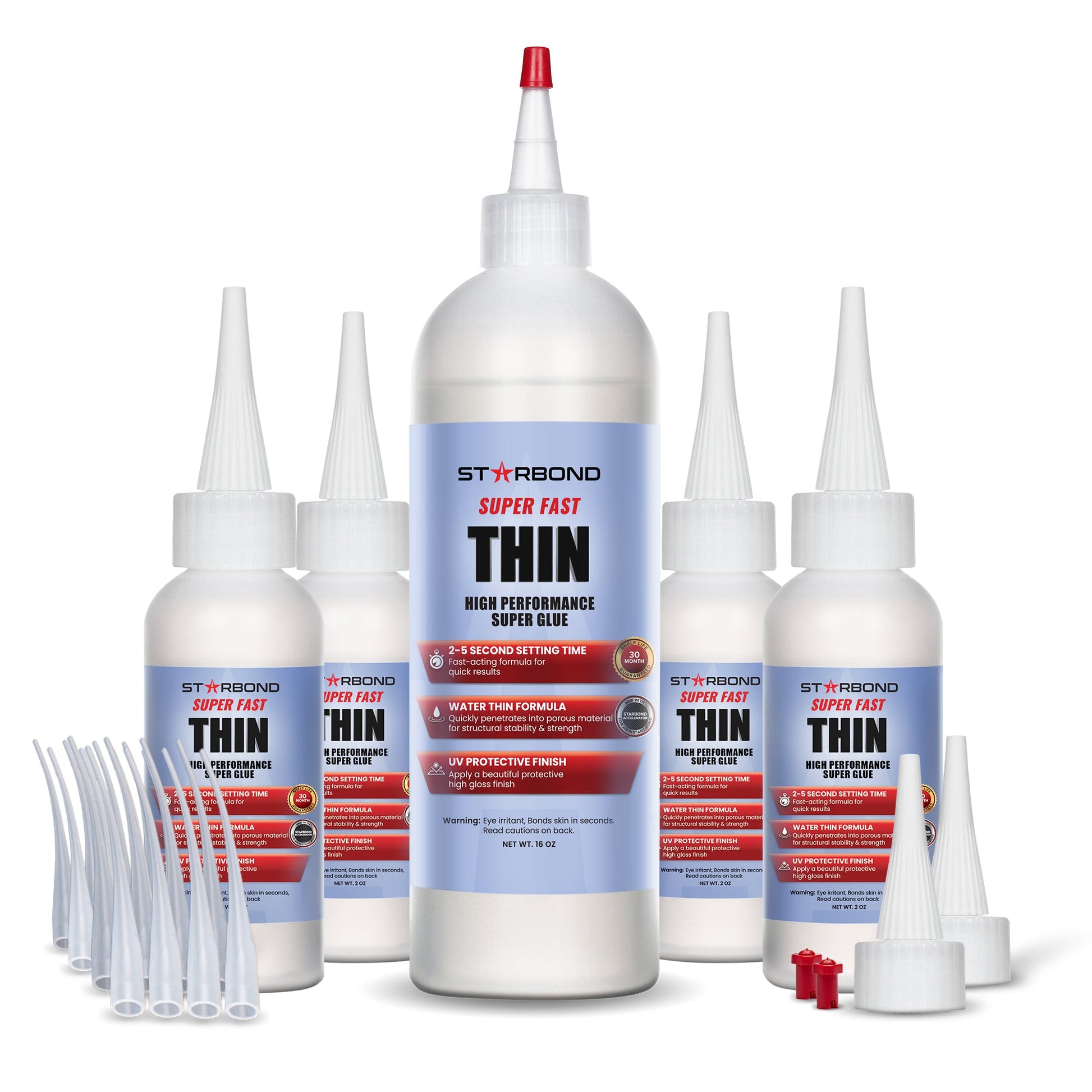 Starbond 16 oz Super Fast Thin CA Adhesive production bottle