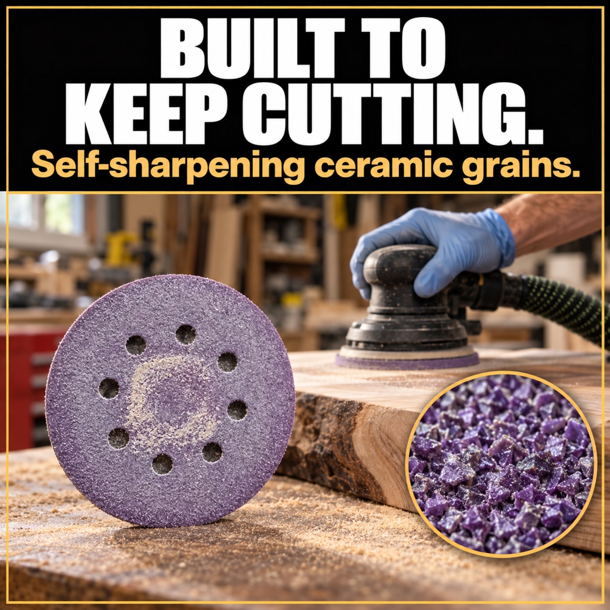 5-Inch 8-Hole Z9 Sanding Discs — 25 Pack | Starbond