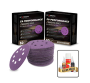 Z9 Ceramic-Hybrid Sanding Disc Promo Bundle — 5-Inch 8-Hole, 2 × 50-Pack Self-Sharpening Fast-Cutting Multi-Grit Discs + FREE Wood Knot Filler Kit