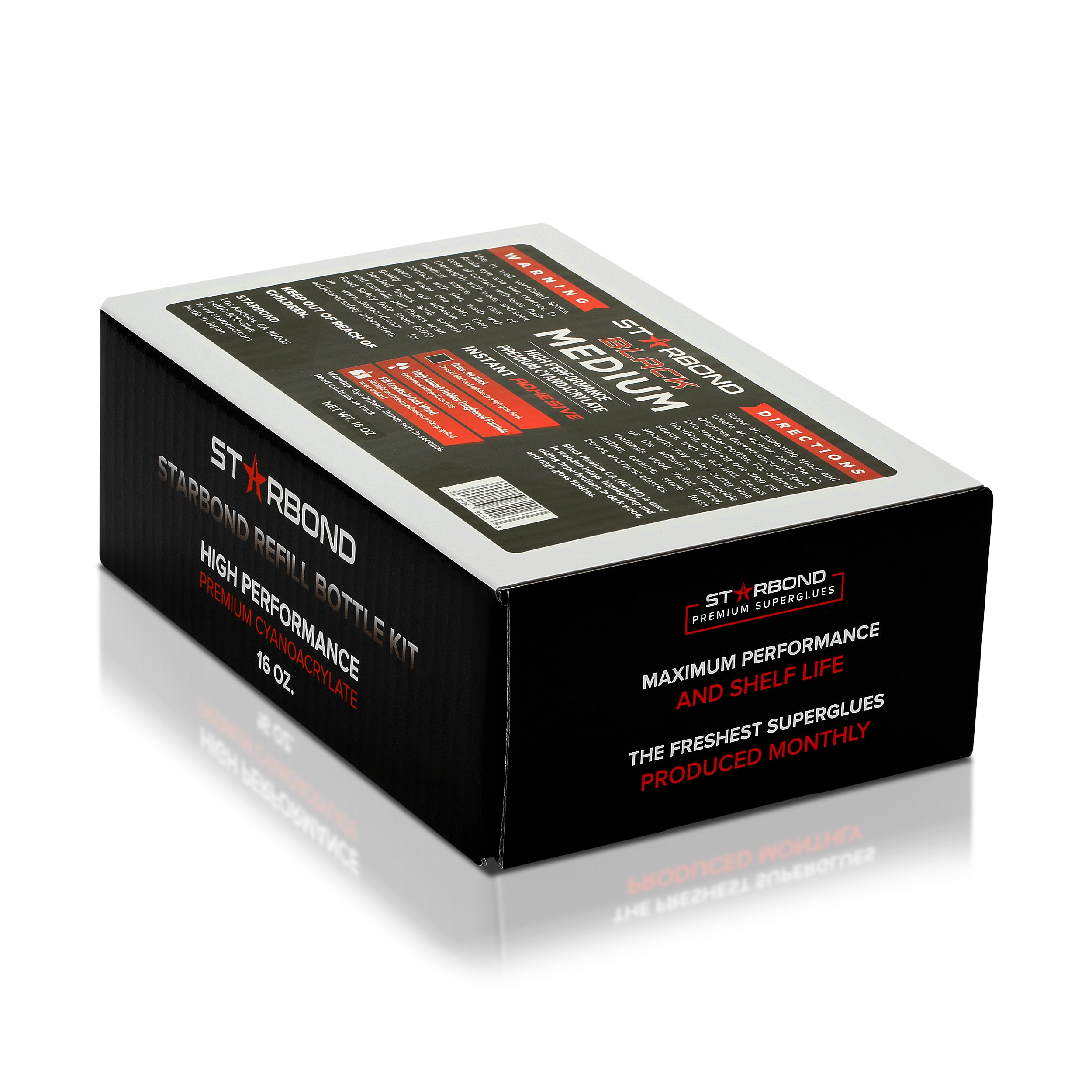 Starbond Black Medium-Thick CA Glue KBL-500 - 2oz – Stockroom Supply Tools