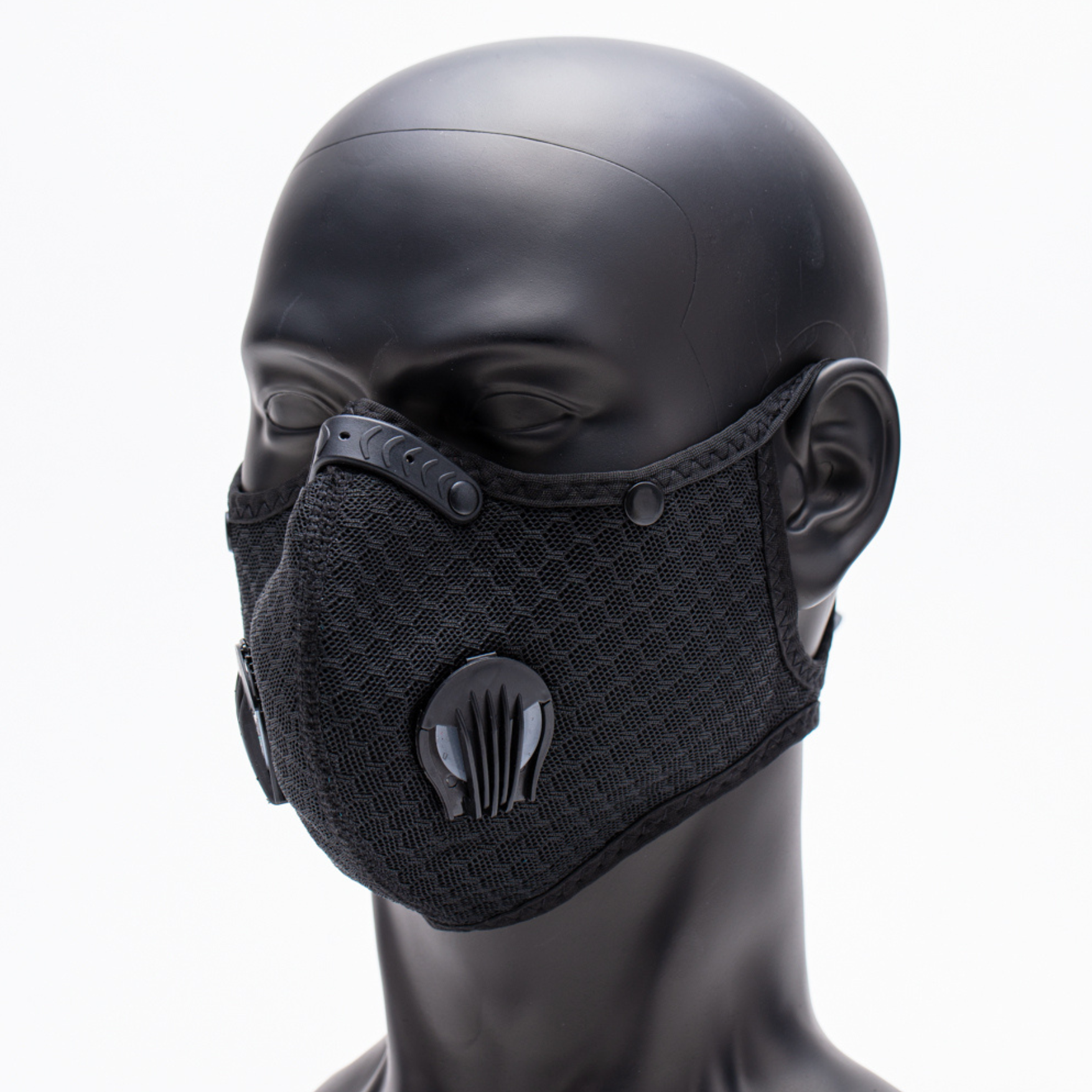 Black Dust Mask with 3 Carbon Filters One Size Fits Most Starbond
