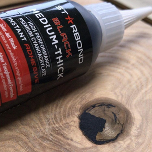 2 oz. Black Medium-Thick + 6 oz. Aerosol Accelerator | CA Glue Bundle